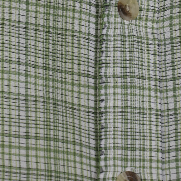 The North Face Shirt Mens Medium Green Button Pocket Intentionally Distressed - Picture 6 of 15